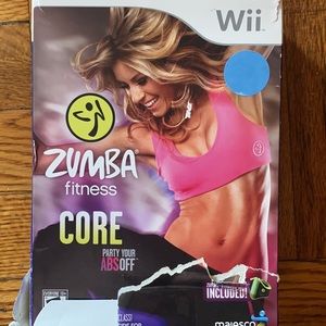 Zumba fitness core Nintendo Wii video game